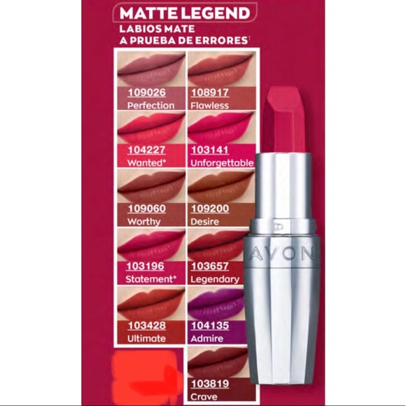 Avon Matte Lipstick Legendary - Picture 5 of 7